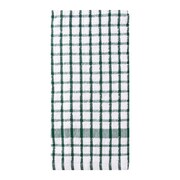 RITZ Concepts Coordinate Kitchen Towel 100% Cotton Terry White/Dark Green 10820